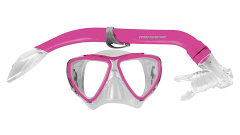 MIRAGE Junior Silitex Mask & Snorkel Set - PINK