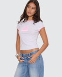 WORHSIP Shadow Cherub Ringer Tee - SNOW MARLE