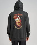 THE MAD HUEYS Fangin Hooded Pullover - VINTAGE BLACK