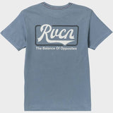 RVCA Frame Up Short Sleeve Tee - VINTAGE NAVY