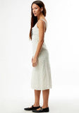 RHYTHM Polka Midi Dress - CREAM