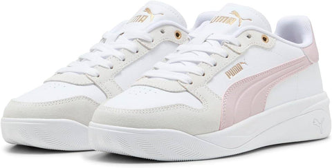 PUMA Court Base - WHITE/MISTY PINK/GOLD