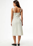 RHYTHM Polka Midi Dress - CREAM
