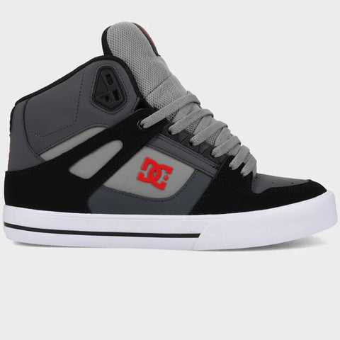 DC Pure High Top WC - GREY/BLACK/RED