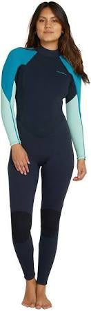O'NEILL - Women's Reactor 2 Back Zip Full Suit 3/2mm -  ABY/MRCO/LAGOON
