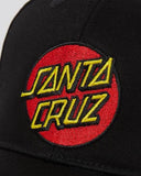 SANTA CRUZ Classic Dot Elastic Cap Youth - BLACK
