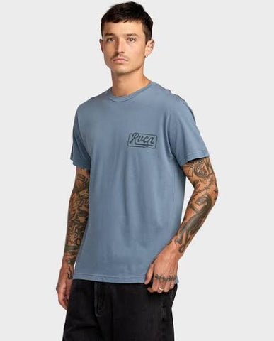 RVCA Frame Up Short Sleeve Tee - VINTAGE NAVY