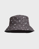 THE MAD HUEYS Youth Anchor Bones Reversible Bucket Hat - BLACK
