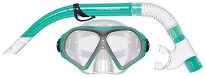 MIRAGE Quest Adult Mask & Snorkel Set - GREEN