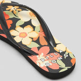 BILLABONG Girls Wildflower Thongs - BLACK