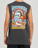 THE MAD HUEYS - Shred Dead Youth Muscle Tee - BLACK