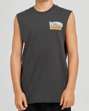 THE MAD HUEYS - Shred Dead Youth Muscle Tee - BLACK