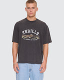 THRILLS The Power of Dreams OS Box Crop Tee - TEMPLE GREY