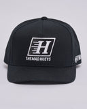 THE MAD HUEYS Parallel Hueys Twill Snapback - BLACK