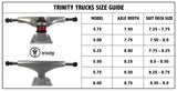 TRINITY Trucks/Wheels/Bearings Combo 5.0'" - BLACK