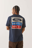 BRIXTON Ford Service Dept Pocket Tee - AMERICAN NAVY