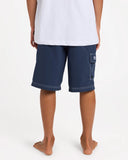 BILLABONG Boys Throw On Short - DUSTY INDIGO