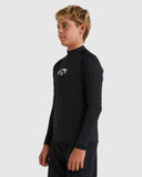 BILLABONG Boys All Day Arch RF Long Sleeve - BLACK