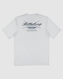 BILLABONG Boys Crossboard Loose Fit Short Sleeve Rash Vest - LIGHT HEATHER