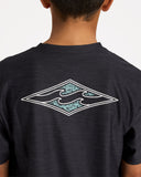 BILLABONG Boys Diamond Shoreline LF SS - BLACK HEATHER