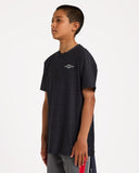 BILLABONG Boys Diamond Shoreline LF SS - BLACK HEATHER