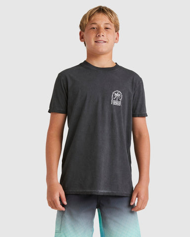 BILLABONG Boys Big Wave Shazz Short Sleeve - BLACK