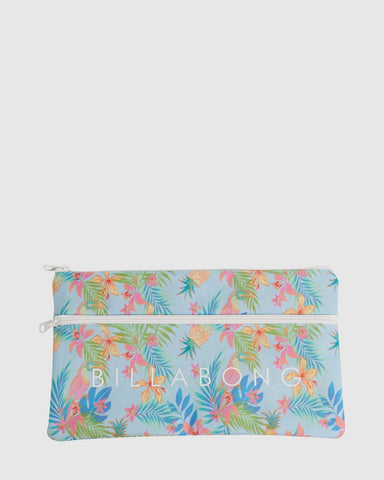 BILLABONG In Da Jungle Large Pencil Case - BLUE GLOW