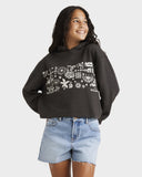 BILLABONG Girls Paradise Stamp Hoodie - OFF BLACK
