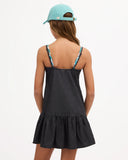 BILLABONG Girls Lovestar Mini Dress - BLACK PEBBLE
