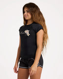 BILLABONG Girls Bloom Crush Rash Shirt - BLACK