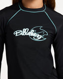 BILLABONG Saltwater Soul Long Sleeve Rashguard - BLACK PEBBLE