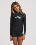 BILLABONG Saltwater Soul Long Sleeve Rashguard - BLACK PEBBLE