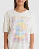 BILLABONG Girls Surf Tour T-Shirt - SALT CRYSTAL