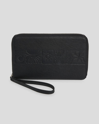 BILLABONG Womens Travel Wallet 2.0 - BLACK