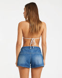 BILLABONG Wave Bound Denim Shorts - DARK DENIM