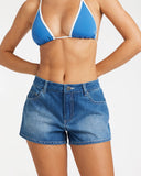 BILLABONG Wave Bound Denim Shorts - DARK DENIM