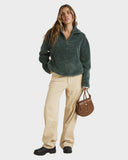 BILLABONG Old Days Half Zip Crew - FOREST