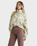 BILLABONG Golden Groove Half Zip Crew - MULTI