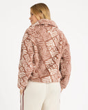 BILLABONG Go For It Half Zip Crew - BROWNSTONE