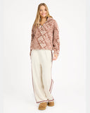 BILLABONG Go For It Half Zip Crew - BROWNSTONE