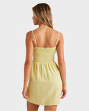BILLABONG Angel Mini Dress - LIME ZEST