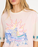 BILLABONG Tropics Co Ringer Tee - ROSE WATER