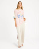 BILLABONG Tropics Co Ringer Tee - ROSE WATER