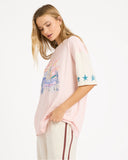 BILLABONG Tropics Co Ringer Tee - ROSE WATER