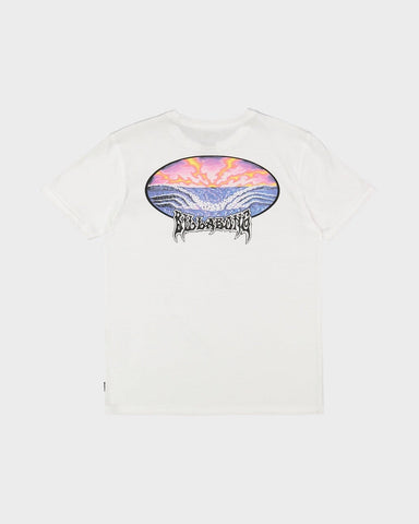 BILLABONG Groms Quadtriple Short Sleeve Tee - WHITE