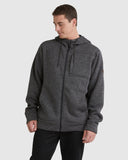 BILLABONG Boundary Sherpa Zip Through - BLACK HEATHER