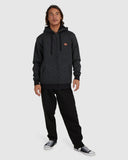 BILLABONG Revolt Zip Through Hood - BLACK HEATHER