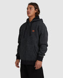 BILLABONG Revolt Zip Through Hood - BLACK HEATHER