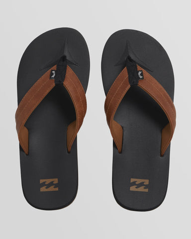 BILLABONG All Day Impact Thongs - BLACK/TAN