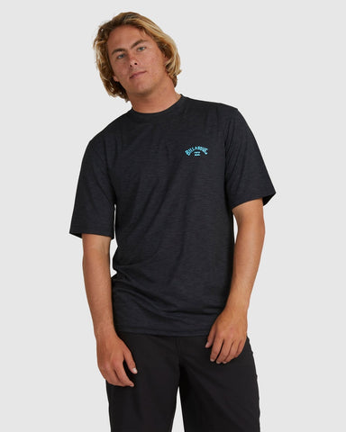 BILLABONG Shoreline LF Short Sleeve - BLACK HEATHER